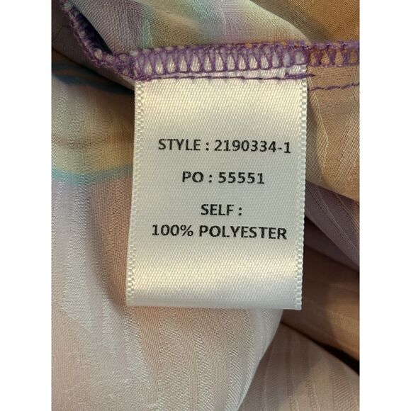 CURRENT AIR Los Angeles Pleated Rainbow Stripe Maxi Dress Size M EUC Boho - Picture 7 of 9